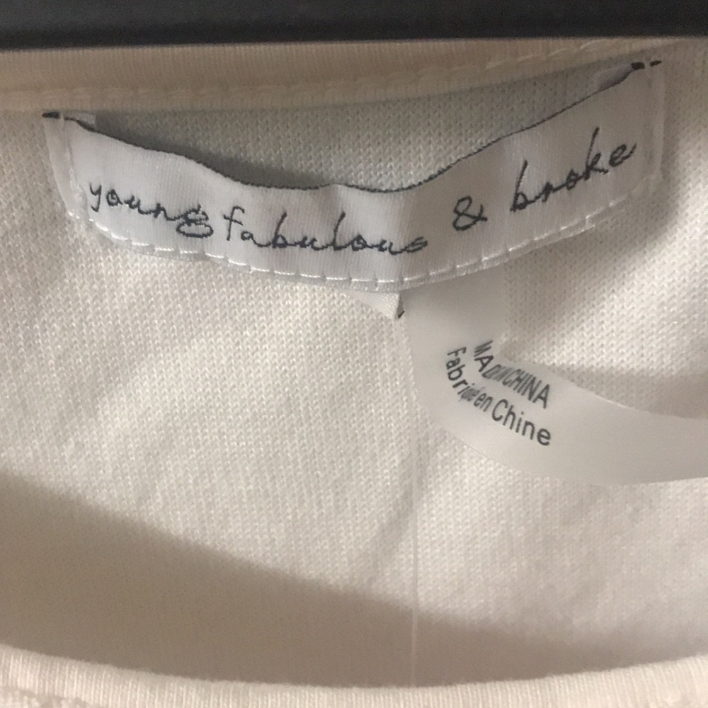 NWT Young Fabulous & Broke cold shoulder top - Picture 5 of 12